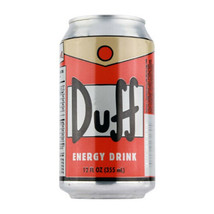 The Simpsons Duff Orange Flavored Energy Drink 12 oz Can NEW UNOPENED - £3.12 GBP