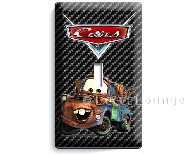 new cars 2 Mater the rusty oldtow towing truck single light switch cover plate c