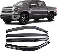WONSABON Window Vent Visors 4 PCS for 2007-2021 Trucks Toyota Tundra Cre... - $709.91 MXN