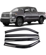 WONSABON Window Vent Visors 4 PCS for 2007-2021 Trucks Toyota Tundra Cre... - $698.07 MXN