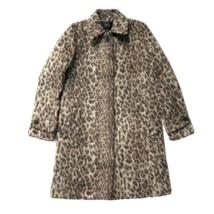 NWT J.Crew Topcoat in Snow Double Leopard Wool Coat 0 - £77.90 GBP