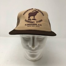 Mountain Meadows Taxidermy Studio Mesh Trucker Brown Snapback Hat Alamog... - $39.59