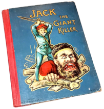 Antique 1900&#39;s Jack The Giant Killer Profusely Illustrated Hardcover Book - £39.29 GBP