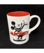 Disney Theme Parks 3D Black &amp; White Original Mickey Mouse Coffee Tea Mug... - $14.80