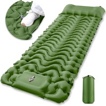 Sleeping Pad For Camping - Ultralight Inflatable Sleeping Mat With Pillow - $39.96