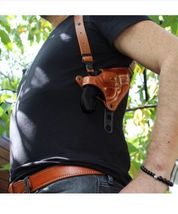 Fits Smith&Wesson 442/642 Revolver 1.875”BBL Leather Shoulder Holster #1128# RH image 3