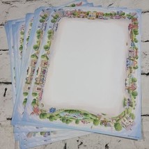 Stationary Printed Paper Border of Houses City 23 Sheets - $9.89