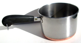 Revere Ware Tall 2 Qt. Sauce Pan Copper Bottom Vintage Usa~ Rome,Ny 1979 - £11.05 GBP