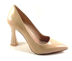 Vince Camuto Saventia Dark Buff Patent Leather High Heel Pointed Toe Pump Size 6 - £63.30 GBP