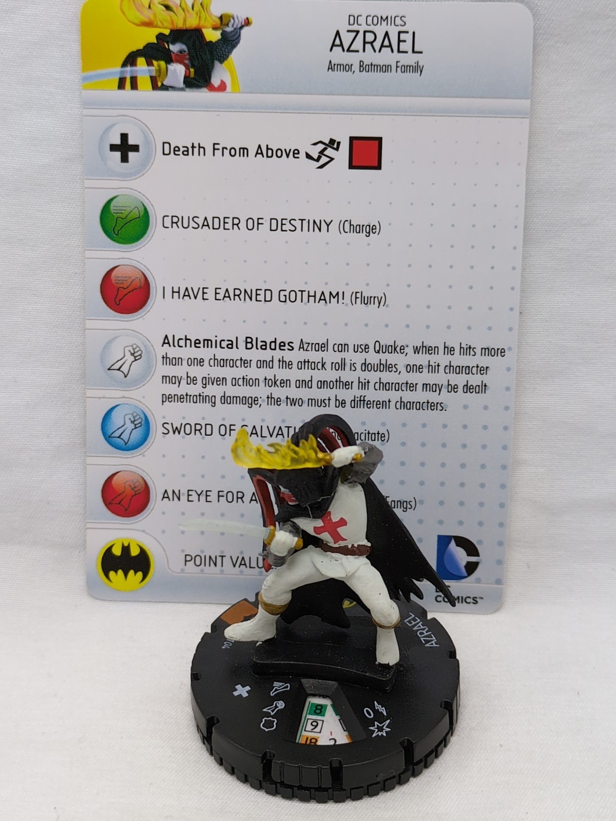 Azrael Batman Limited Edition Heroclix #104 With Card - $7.91