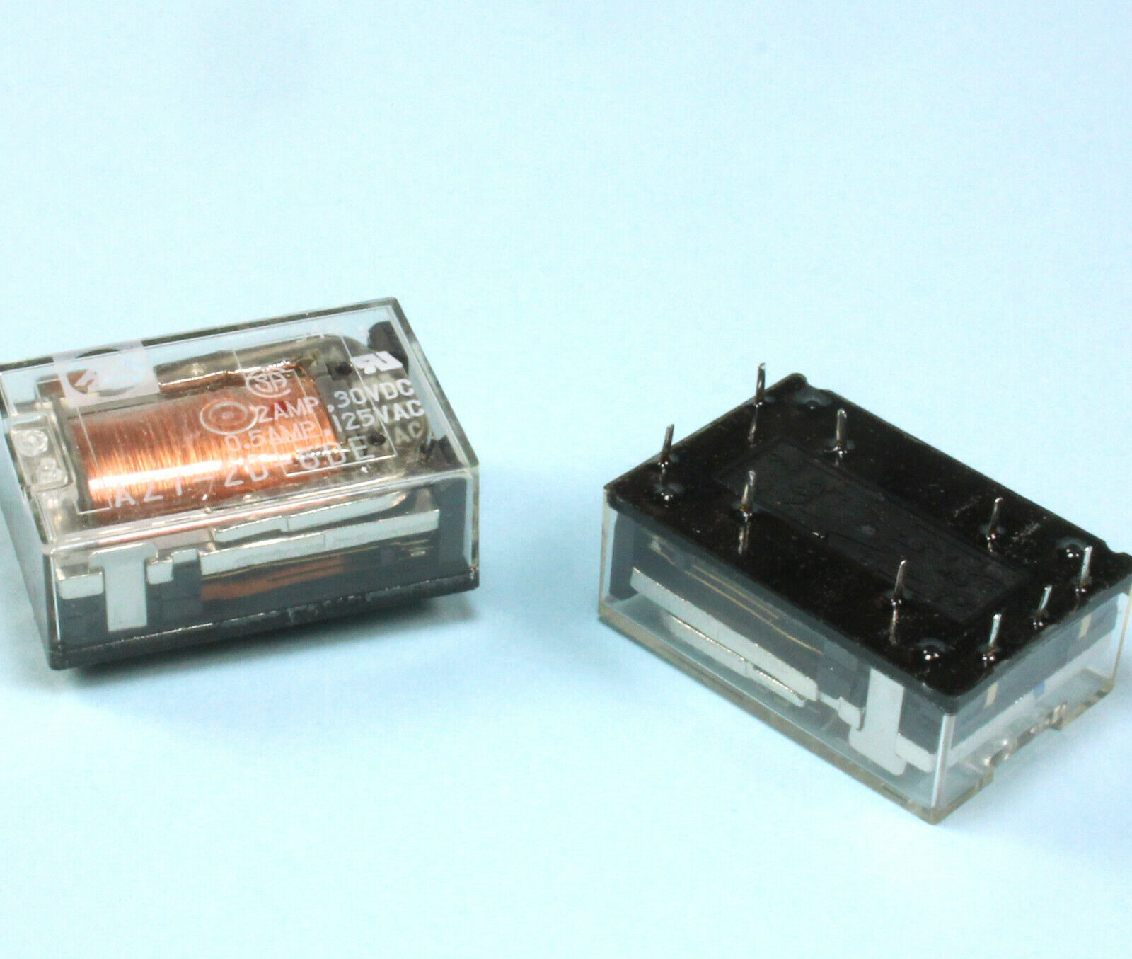 2pcs American Zettler 6VDC DPDT AZ7-2D-6DE, 2A at 125VAC, 0.5A at 28VDC - $10.75