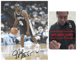 Avery Johnson signed San Antonio Spurs basketball 8x10 photo COA proof.autograph - £62.57 GBP