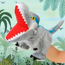 Dinosaur Hand Puppet Animal Velociraptor Toy Role Play Toy Party Performance Ima - £27.17 GBP