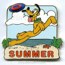 Disney Pluto with Frisbee at the Beach Four Seasons Collection Summer Pin - $13.86
