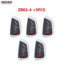 5PCS/Lot KEYDIY ZB02 ZB02-4 Universal KD Smart Remote Car Key - 4 Button - for K - £329.84 GBP