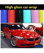 1FT X 5FT Gloss Red Car Vinyl Wrap Sticker Decal Film Bubble Free Air Re... - £6.12 GBP