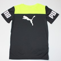 Puma Boy&#39;s Gray &amp; Florescent Yellow Athletic T Shirt Top Tee size L - £6.29 GBP