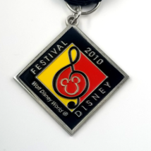 2010 WDW Disney Festival Music Note Mickey Mouse Enamel Medal Black Ribb... - £5.63 GBP