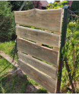 Live Edge Wooden Garden Gate | Custom Size &amp; Color | Ranch Style - $4,664.79 MXN
