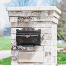 Antique Bronze Finishing Cast Aluminum Wall Mounted Mailbox, Weather-Res... - $119.69