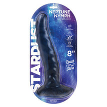 Stardust Neptune Nymph Textured 8 in. Silicone Fantasy Dildo Purple - £37.30 GBP