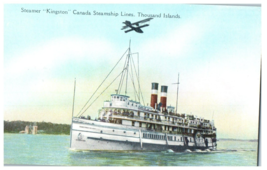 Steamer Kingston Canada Steamship Line Thousand Islands Ship Postcard. - £5.41 GBP