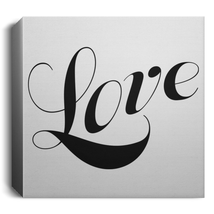 Deluxe Square Canvas 1.5in Frame "Love" black font - $24.75 - $128.69