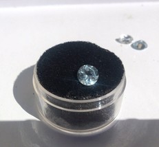 Faceted Topaz  - 6mm Round - Genuine Sky Blue Topaz, Natural Gemstone Calibrated - £4.26 GBP