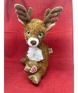 Build A Bear Marked BAB Reindeer 16&quot; Tall Plush Stuffed Animal Toy - $12.82