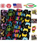 Fun Black Gaming Wrapping Paper for Kids - Perfect for Birthdays &amp; Baby ... - $280.49 MXN