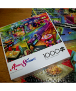Jigsaw Puzzle 1000 Pcs Blacklight Bowling Alley Fun Aimee Stewart Art Co... - £11.67 GBP