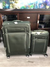 Samsonite Renew 2-Piece Luggage Set Green Softside used - $158.40