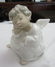 Vintage Lladro Daisa Angel Dreaming 4 1/8" Porcelain Figurine - £31.47 GBP