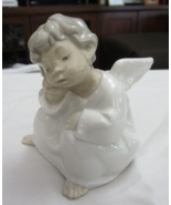 Vintage Lladro Daisa Angel Dreaming 4 1/8&quot; Porcelain Figurine - £31.54 GBP