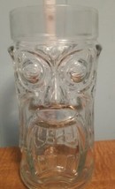 Screaming Tiki Clear 6&quot; Drinking Glass Anchor Hocking Glass - $5.90