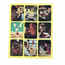 VTG 80s Sticker Sheet DISNEY AMBLIN Who Framed Roger Rabbit 1988 Cartoon Movie - £6.29 GBP