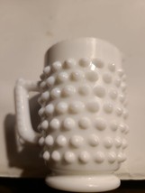 Fenton Milk Glass Hobnail Creamer Pitcher - 3 1/8&quot; - £5.75 GBP