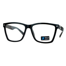 Womens Clear Lens Glasses Square Designer Frame Eyeglasses UV Protection - £7.99 GBP