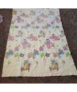 Vtg Walt Disney Productions Racing Fleece Blanket Mickey Donald 90&quot; x 60&quot; - $1,041.29 MXN