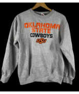 OSU Sweatshirt Size Small Womens Oklahoma State Cowboys Gray Pullover Cr... - $40.23 CAD