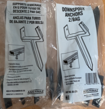 Downspout Anchor 10.5&#39;&#39;H x 4&#39;&#39; W 2-ct Gray Vinyl/Plastic Amerimax 85210 ... - $14.84
