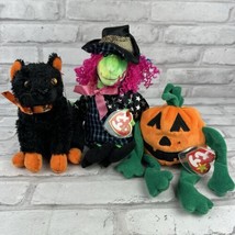 Ty Beanie Baby Halloween Lot of 3 Pumkin Fraidy Scary All w/Hang Tags - $16.20