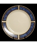 Vintage Gibson Designs ROYAL DUCHES BLUE 4-Dinner Plates 9 ¾”D Blue Marbled - £45.93 GBP