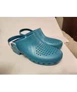 Calzuro Classic With Holes and Straps Clogs Teal Blue Womens Size 38-39 ... - $957.89 MXN