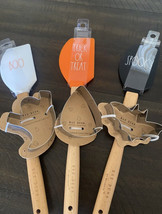 NWT Rae Dunn Halloween Spatula Set With Cookie Cutters 3pc - £27.09 GBP