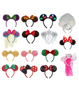 Disney Minnie Mouse Ears Headband Christmas Princess Halloween Mickey Be... - £55.60 GBP