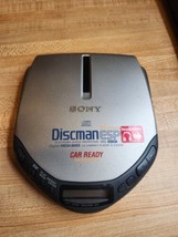 Sony D-E226CK Portable CD Walkman Silver FOR PARTS discman esp mega bass... - $8.32