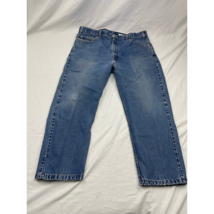 Levis Mens 505 Classic Straight Jeans Blue 5 Pocket Medium Wash Cotton 4... - £13.97 GBP