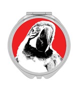 Macaw Sepia Black &amp; White : Gift Compact Mirror Parrot Bird Animal Cute - £10.44 GBP