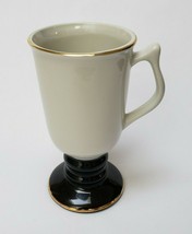 Vintage Hall Pedestal Irish Coffee Mug Cup #1273 USA Glass Pantry Restau... - $29.65